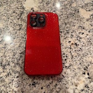 Red Glitter Phone Case